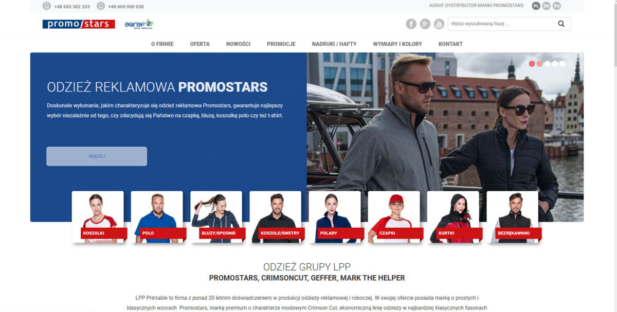 Aktualisierte Website Promostars.pl Aktualisierte Website Promostars.pl